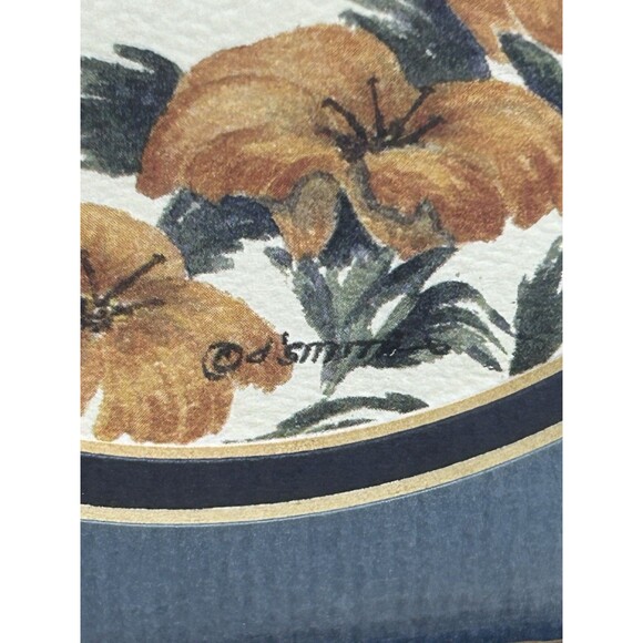 Vintage D Smith Minnesota Artist Print Butterfly And Flowers Matte & Framed 8” - Picture 3 of 6